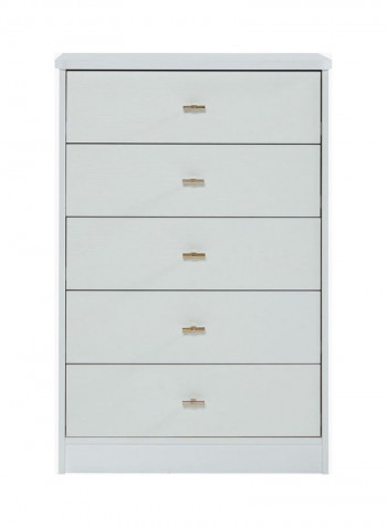 Harley 5-Drawer Chest White