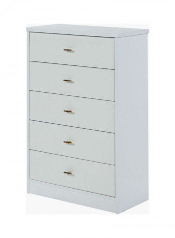 Harley 5-Drawer Chest White