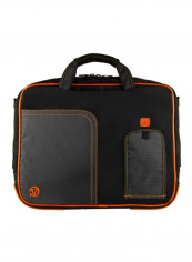 Lightweight Messenger Bag For Pro 4 12-Inch Laptop Black/Orange