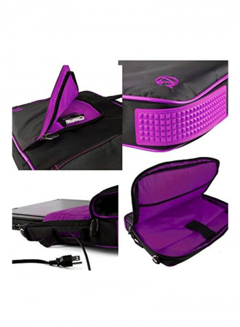 Messenger Bag For MacBook Pro With Retina Display 13-Inch Black/Purple