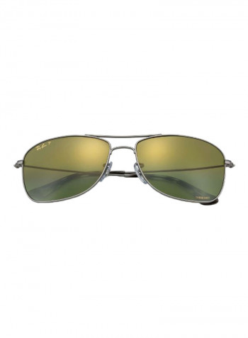 Men's Classic Rectangular Sunglasses - Lens Size: 59 mm
