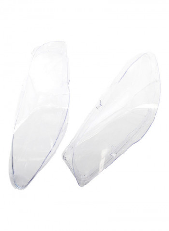 2-Piece Replacement Left And Right Headlight Cover For BMW F10 F18 2010-2013