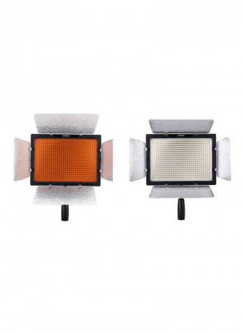 600-Piece LED Photography Light Black/Silver
