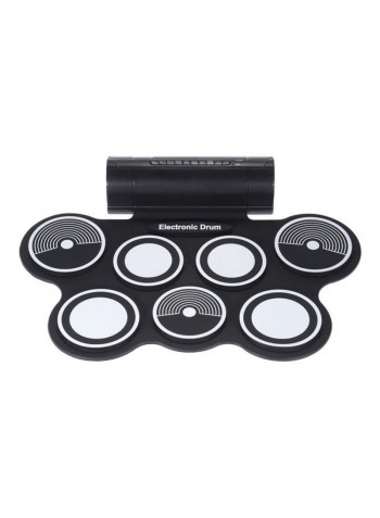 Portable Foldable Electronic Drum Pad Kit with Drumstick