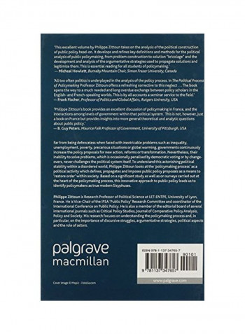 The Political Process Of Policymaking : A Pragmatic Approach To Public Policy Hardcover