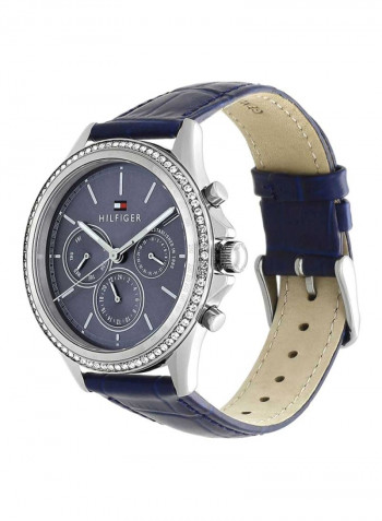 Women's Leather Chronograph Wrist Watch 1781979