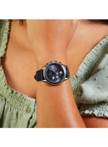 Women's Leather Chronograph Wrist Watch 1781979
