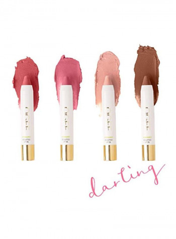 4-Piece Sculpted Tinted Lip Oil Pink/Brown/Red