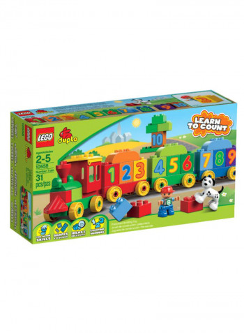 31-Piece Duplo Number Train Building Set 10558