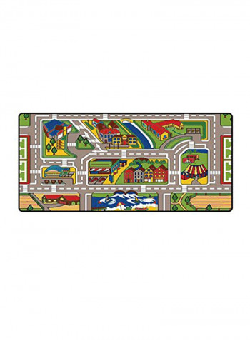 Town And Country Route Map Carpet Multicolour 36 x 80inch