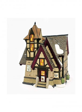 Village Partridge And Pear Lit House Collectible buildings Brown/Beige/White 7.68inch