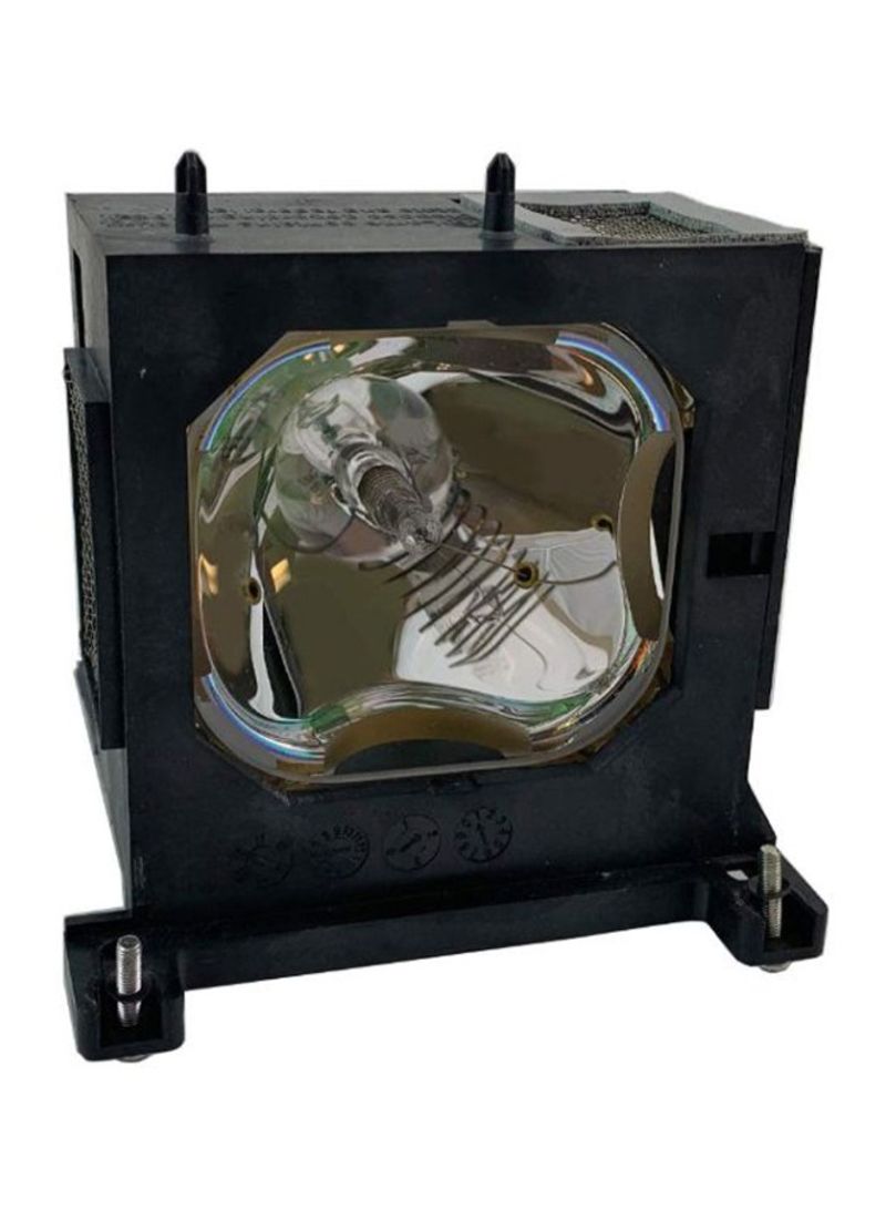 Projector Replacement Lamp Assembly With Bulb Black/Silver