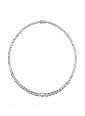 Silver Plated Cubic Zirconia Studded Necklace reviews Silver Plated Cubic Zirconia Studded Necklace