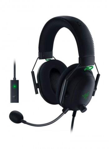 V2 Gaming Headset Surround Sound  Detachable Mic Audio Jack And USB Dac