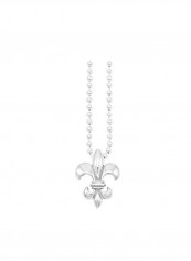 925 Sterling Silver Fleur De Lis Pendant Necklace