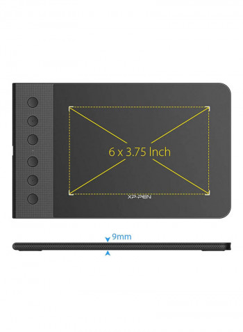Star G640S Portable Digital Android Drawing Tablet With Battery-Free Stylus 6.5 x 4inch Black
