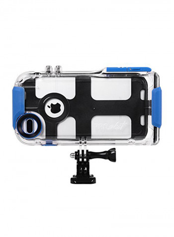 Underwater Housing Case For iPhone Clear/Blue