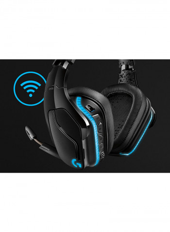 G935 Wireless 7.1 Surround Sound Lightsync Gaming Headset Black