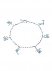Sterling Silver Larimar Charm Bracelet reviews Sterling Silver Larimar Charm Bracelet