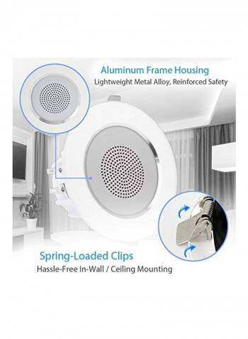 Mountable Speaker Pair PDIC35 White
