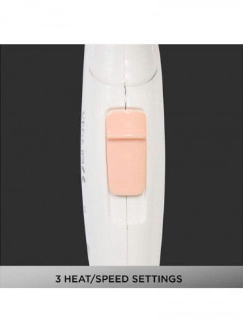 Insta Style Hair Dryer White/Pink/Grey 50g