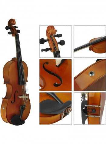 Electric Violin With Bag And Cleaning Cloth