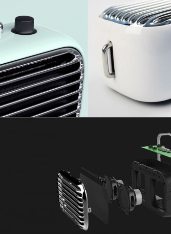 Wireless Bluetooth Retro High-quality Sound Portable Speaker With FM Radio 20x11.5x8.5cmcm Army green