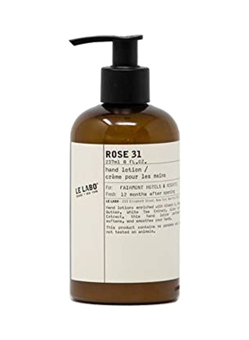 Rose 31 Hand Lotion 8ounce