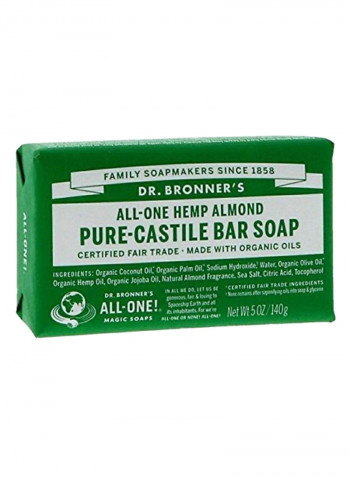 12-Piece All One Hemp Almond Pure Castile Bar Soap Set 12 x 5ounce