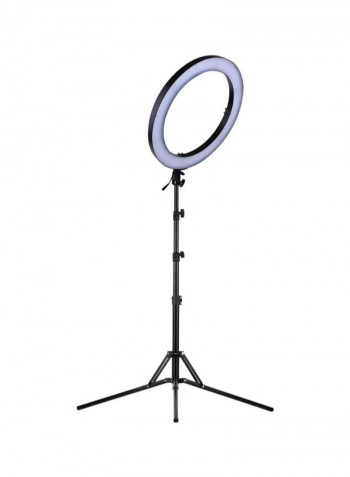 Professional Colour Digital Ring Video Light White/Black