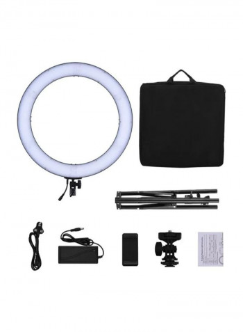 Professional Colour Digital Ring Video Light White/Black