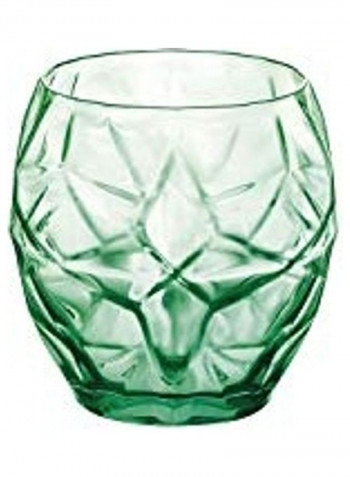 6-Piece Dishwasher Safe Drink Glass Cool Green