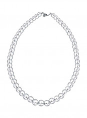 925 Sterling Silver Ball Round Bead Strand Necklace