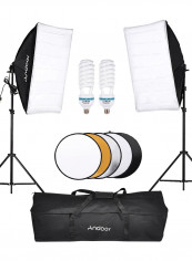 Photography Studio Softbox Lighting Tent Kit Photo Video Equipment Multicolour
