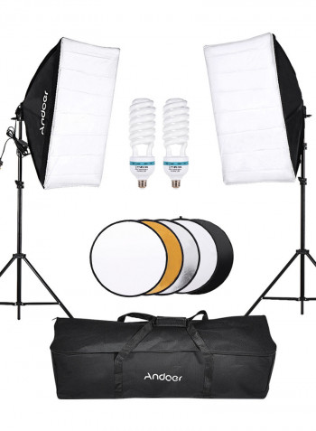 Photography Studio Softbox Lighting Tent Kit Photo Video Equipment Multicolour