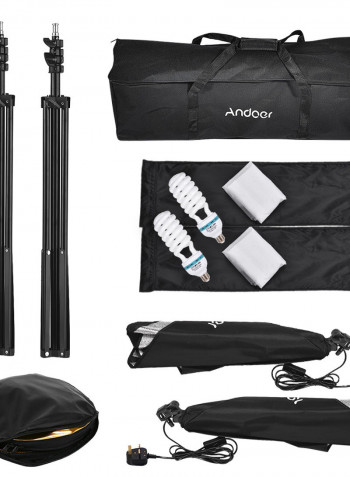 Photography Studio Softbox Lighting Tent Kit Photo Video Equipment Multicolour