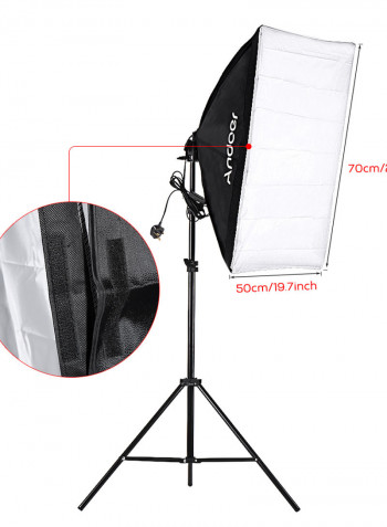 Photography Studio Softbox Lighting Tent Kit Photo Video Equipment Multicolour