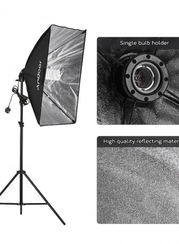 Photography Studio Softbox Lighting Tent Kit Photo Video Equipment Multicolour