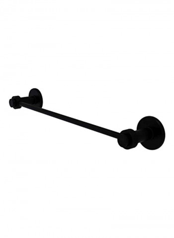 Mercury Collection Brass Towel Bar Black 30inch