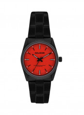 Unisex's Black Analog Stainless Steel Band Watch - ZVF229