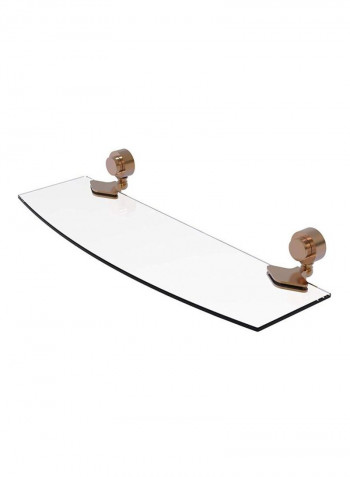 Venus Collection Shelf Clear/Gold 18inch