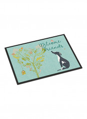 Welcome Friends Printed Doormat Multicolour 18x27x0.25inch
