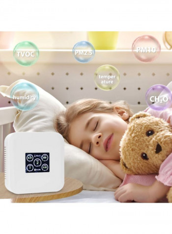 Air Pollution Monitor White 21.50x5.20x17cm