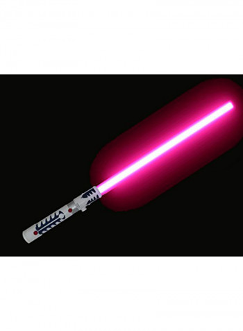 2-in-1 LED Light Up Sword FX Pink Saber