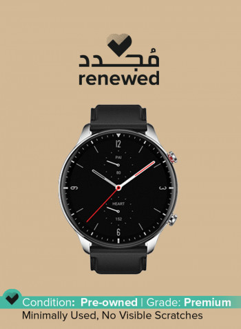 Renewed - GTR 2 Smartwatch with 3D Curved Bezel-less Design Silver