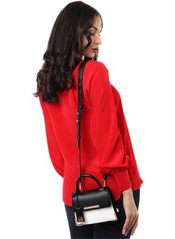 Allira Crossbody Bag White/Black