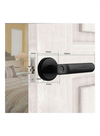 Intelligent Fingerprint Lock Black