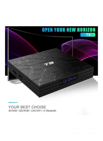 T9 4K Android TV Box XD4479001 Black