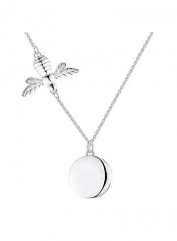Sterling Bee Locket Necklace