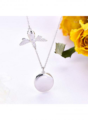 Sterling Bee Locket Necklace